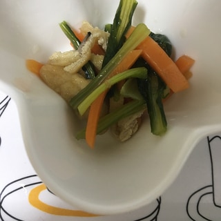 たべたい菜と油揚げとしめじの煮浸し(^^)